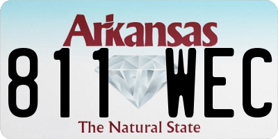 AR license plate 811WEC