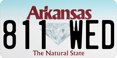 AR license plate 811WED