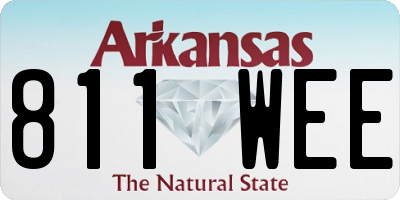 AR license plate 811WEE