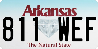 AR license plate 811WEF
