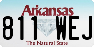 AR license plate 811WEJ