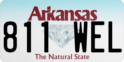 AR license plate 811WEL