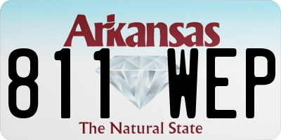 AR license plate 811WEP
