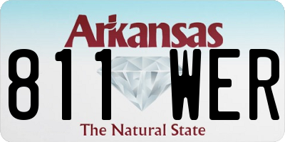 AR license plate 811WER