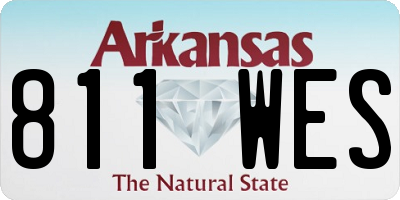 AR license plate 811WES