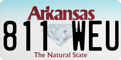 AR license plate 811WEU