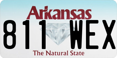 AR license plate 811WEX