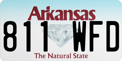AR license plate 811WFD
