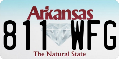 AR license plate 811WFG
