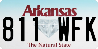 AR license plate 811WFK