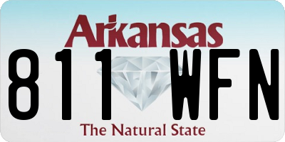 AR license plate 811WFN