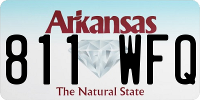 AR license plate 811WFQ