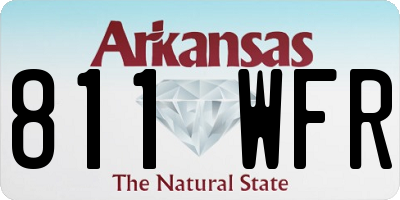 AR license plate 811WFR