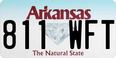 AR license plate 811WFT