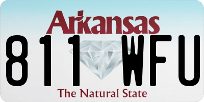 AR license plate 811WFU