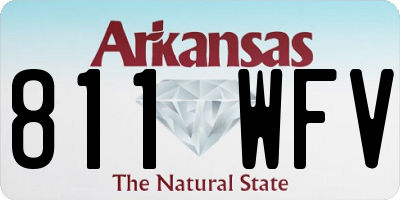AR license plate 811WFV