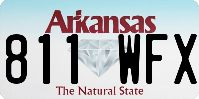AR license plate 811WFX