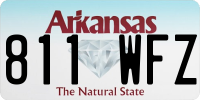 AR license plate 811WFZ