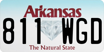 AR license plate 811WGD