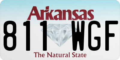 AR license plate 811WGF
