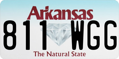 AR license plate 811WGG