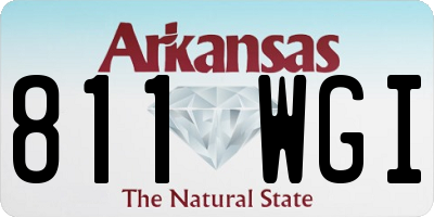 AR license plate 811WGI