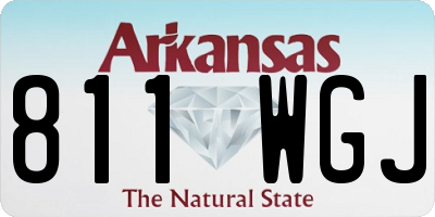 AR license plate 811WGJ