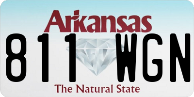 AR license plate 811WGN