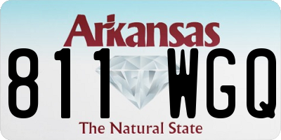AR license plate 811WGQ