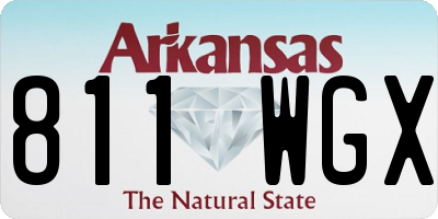 AR license plate 811WGX