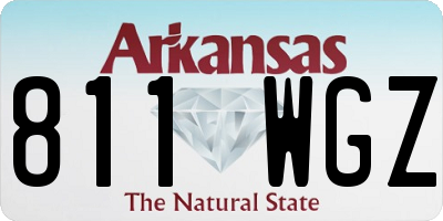 AR license plate 811WGZ