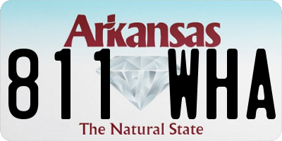 AR license plate 811WHA