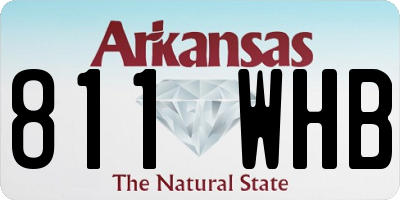 AR license plate 811WHB