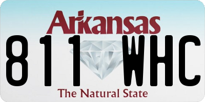 AR license plate 811WHC
