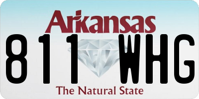 AR license plate 811WHG
