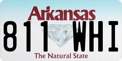 AR license plate 811WHI