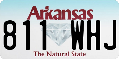 AR license plate 811WHJ