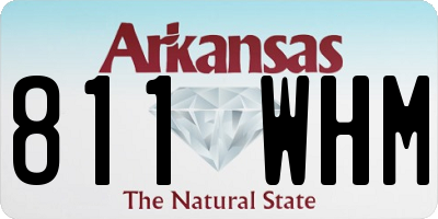 AR license plate 811WHM