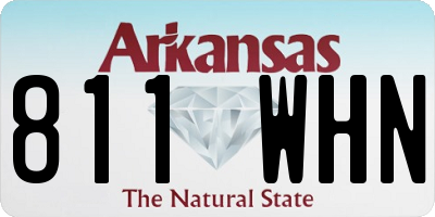 AR license plate 811WHN