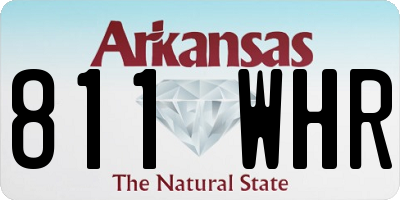 AR license plate 811WHR