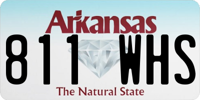 AR license plate 811WHS