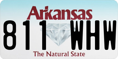 AR license plate 811WHW