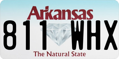 AR license plate 811WHX