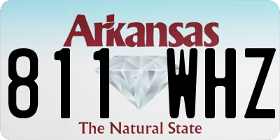 AR license plate 811WHZ