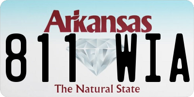 AR license plate 811WIA