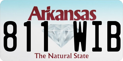 AR license plate 811WIB