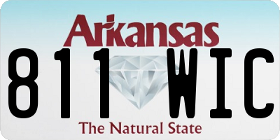 AR license plate 811WIC
