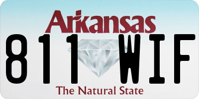 AR license plate 811WIF