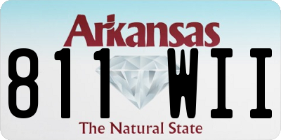 AR license plate 811WII
