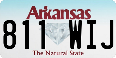 AR license plate 811WIJ